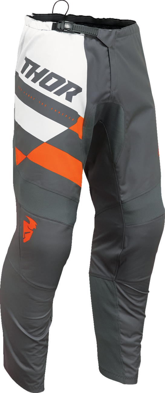 THOR Sector Checker Pants - Charcoal/Orange - 38 2901-10999