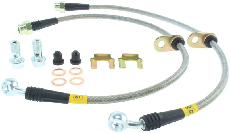 StopTech 04-07 STi & 06-07 WRX Stainless Steel Front Brake Lines 950.47004