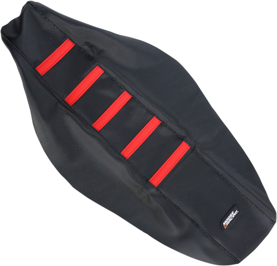 MOOSE RACING Ribbed Seat Cover - Black Cover/Red Ribs - Honda CRF45009-331RT