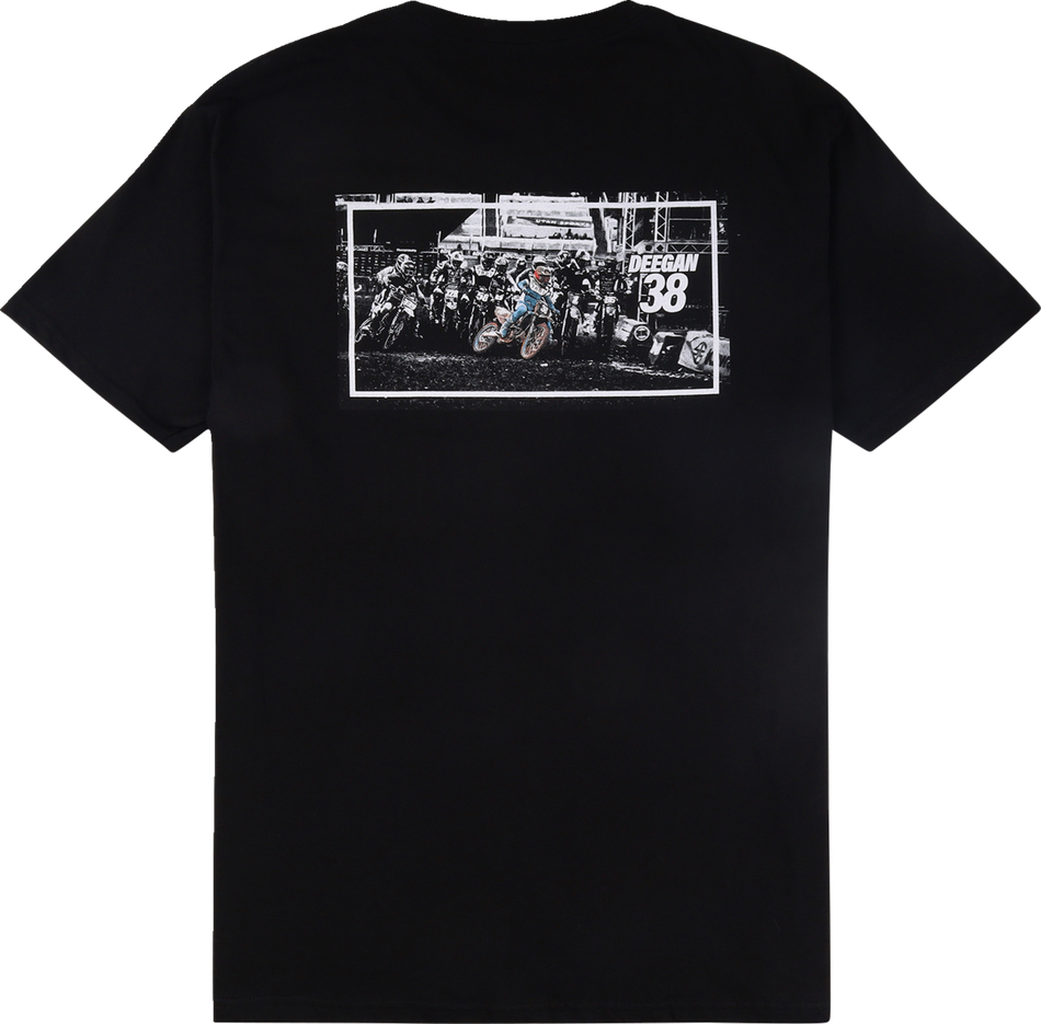 Deegan Apparel Holeshot T-Shirt - Black - Small DMTSS3027BLKS