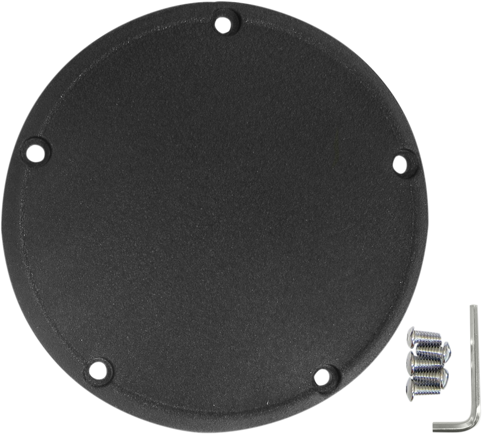 DRAG SPECIALTIES Derby Cover - Wrinkle Black 33-0054WB