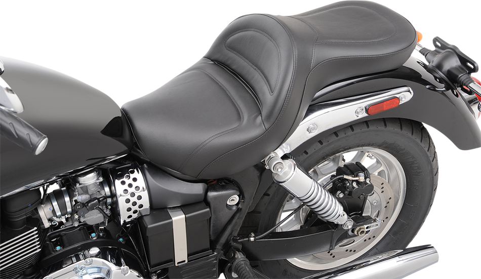 SADDLEMEN Seat - Explorer - without Backrest - Stitched - Black - America T06-09-0291