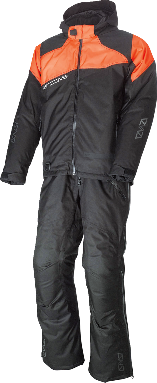 ARCTIVA Pivot 5 Hooded Jacket - Black/Orange - Small 3120-2080