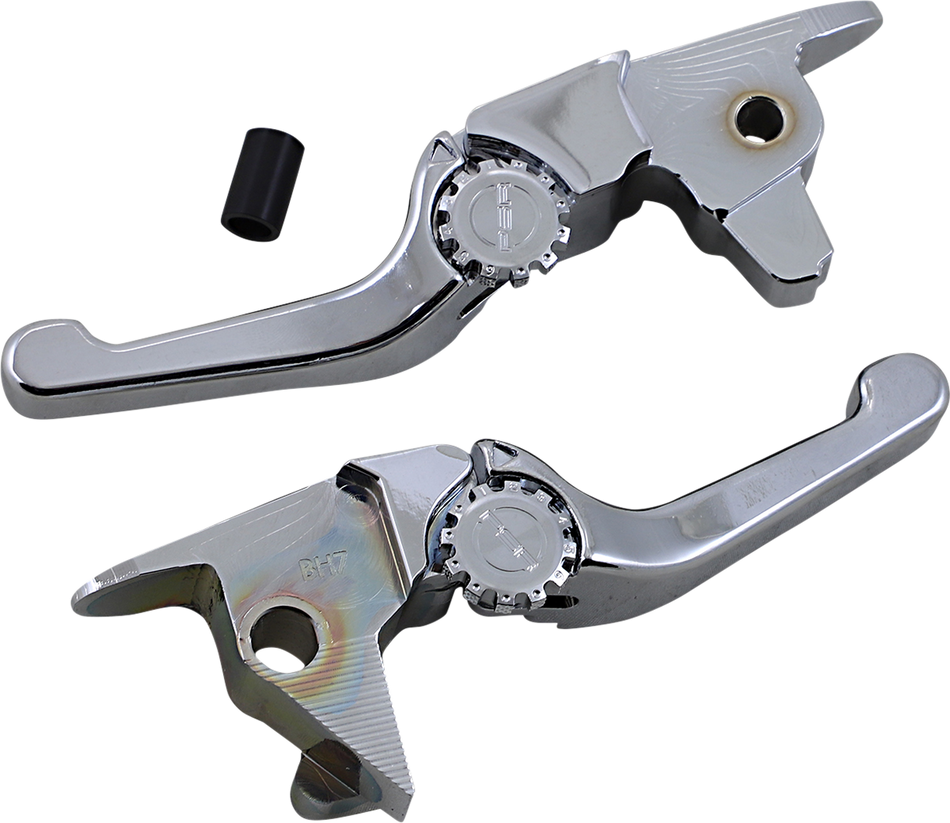 POWERSTANDS RACING Lever Set - Anthem - Shorty - Chrome 12-01663-20