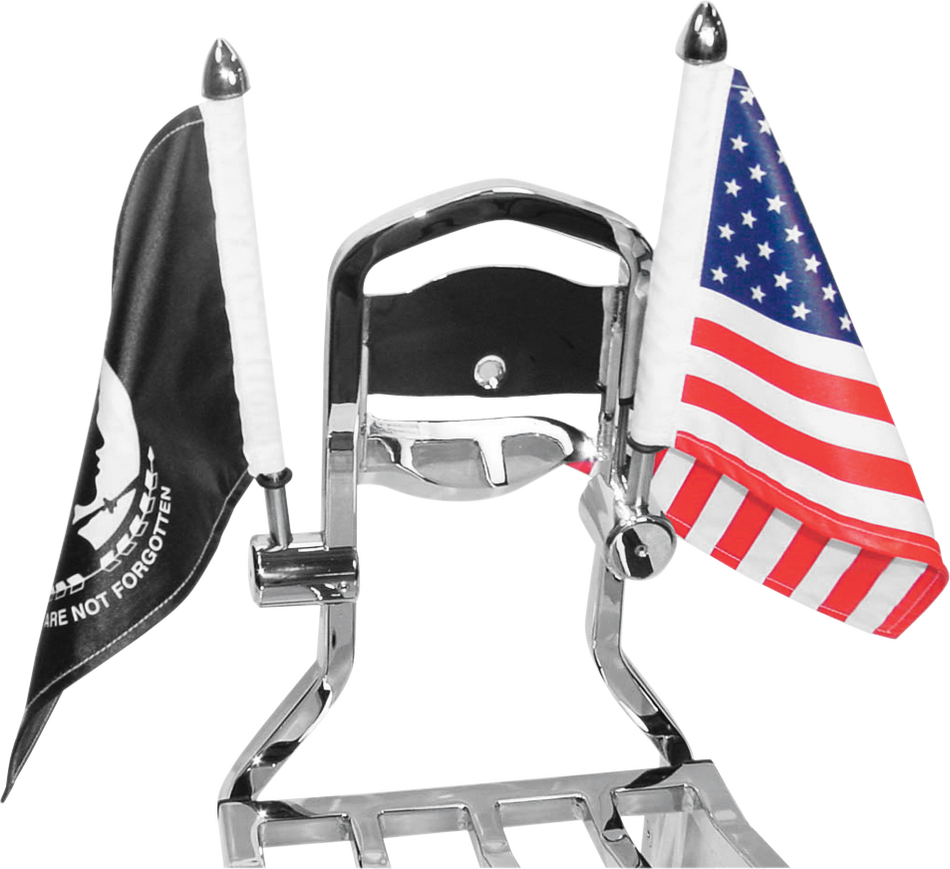 PRO PAD Sissy Bar Flag Mount - 1/2" Bar - 6" x 9" Flag RFM-SQSB