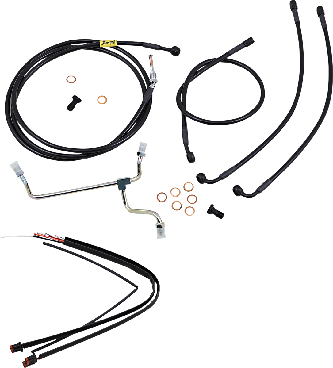 BURLY BRAND Control Kit - 13" Ape Hanger Handlebars B30-1236