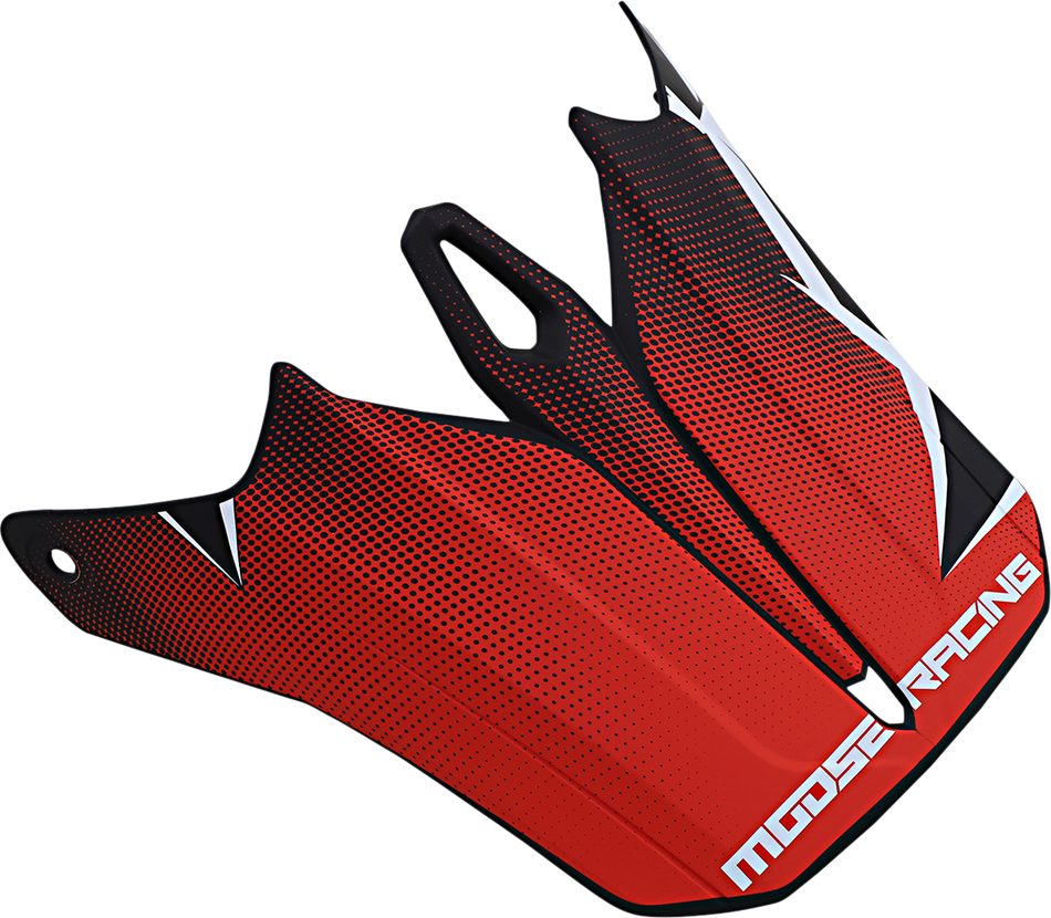 MOOSE RACING F.I. Agroid Visor Kit - Red/Black 0132-1412