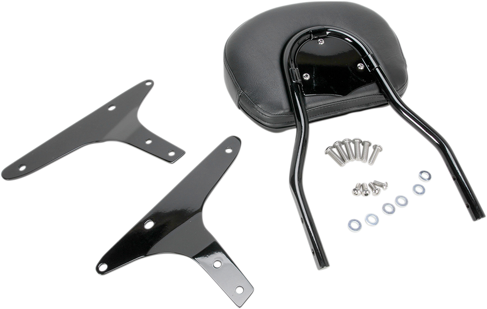 COBRA Runde Sissy Bar - Kurz - Schwarz - FLSTC 602-1254B 