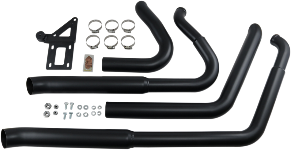 BASSANI XHAUST Pro Street Exhaust - Black - '18+ Softail 1S34DB