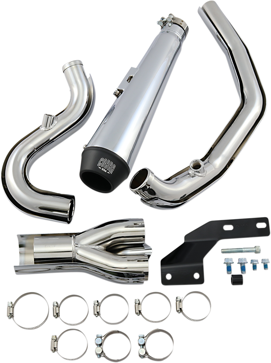 COBRA El Diablo Exhaust - Chrome - '07-'11 Softail 6484