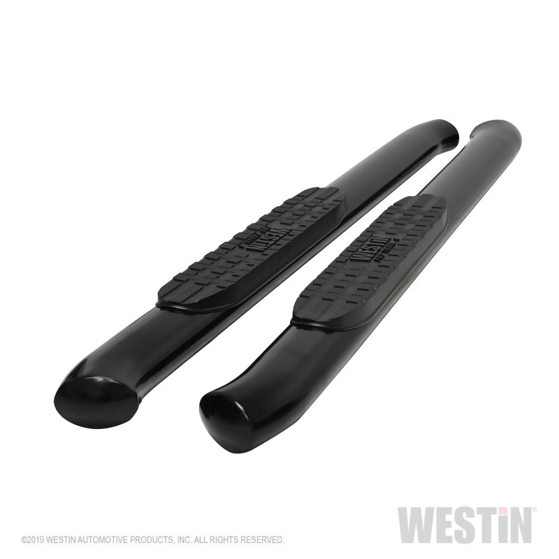 Westin 19-20 Chevrolet Silverado / GMC Sierra 1500 Reg Cab PRO TRAXX 4 Oval Nerf Step Bars - Black 21-24115