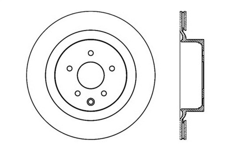 StopTech Infiniti G37 / Nissan 370Z SportStop Slotted & Drilled Rear Left Rotor 127.42101L