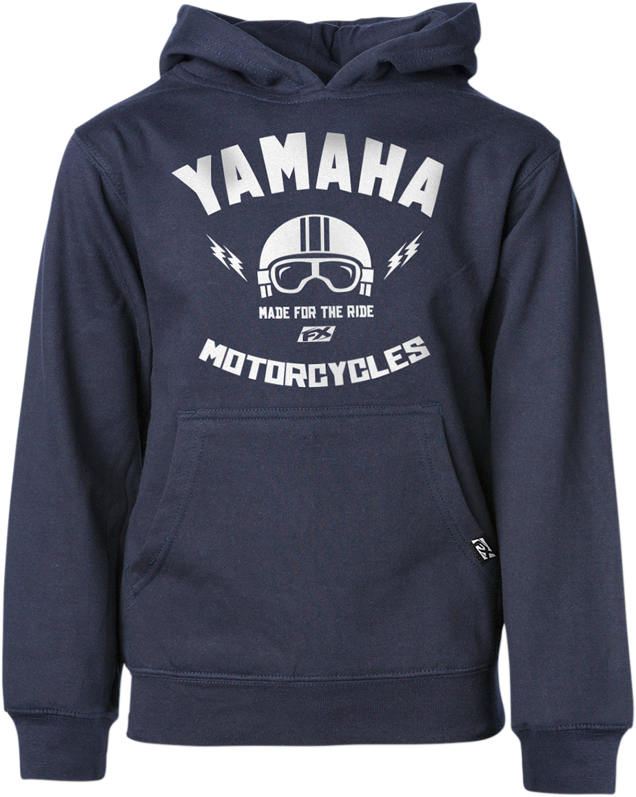 FACTORY EFFEX Youth Yamaha Helmet Hoodie - Navy - Medium 23-88222