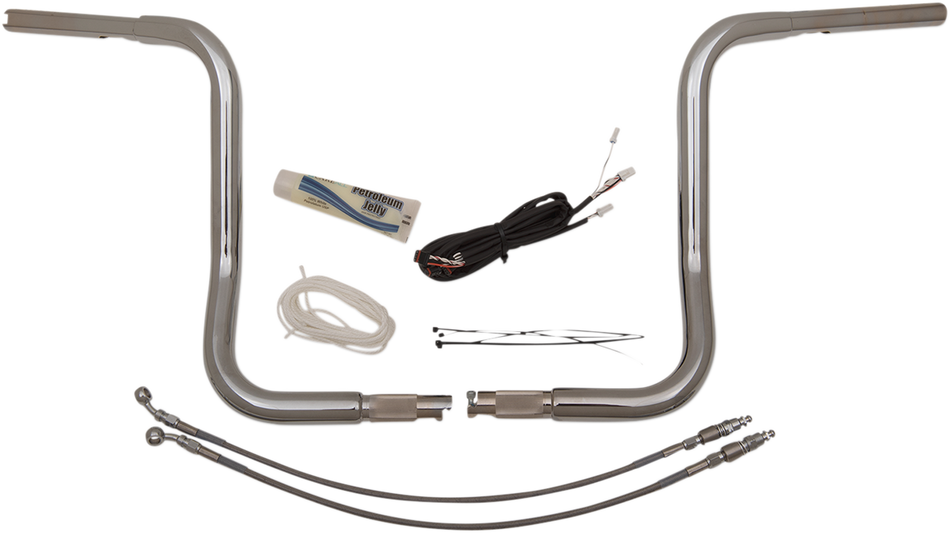 FAT BAGGERS INC. Handlebar Kit - Rounded Top - 14" - Chrome 909514