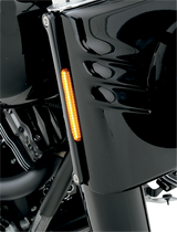 Luz de señal delantera LED ALLOY ART - FLSTC - Negro/Ahumado FDH-2 