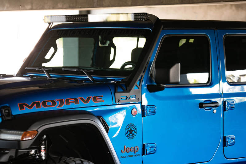 DV8 Offroad 20-22 Jeep JL 392 & JT Mojave A-Pillar Light Bar Mount LBJL-07