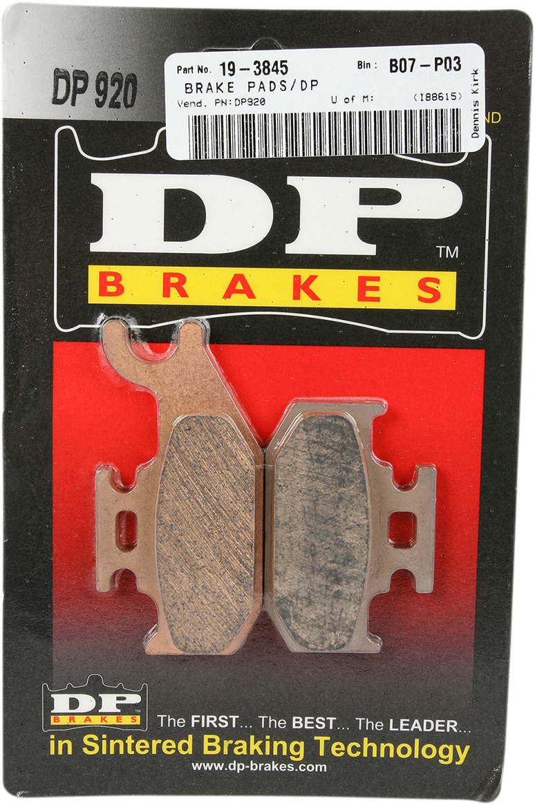 DP BRAKES Sintered Brake Pads DP920