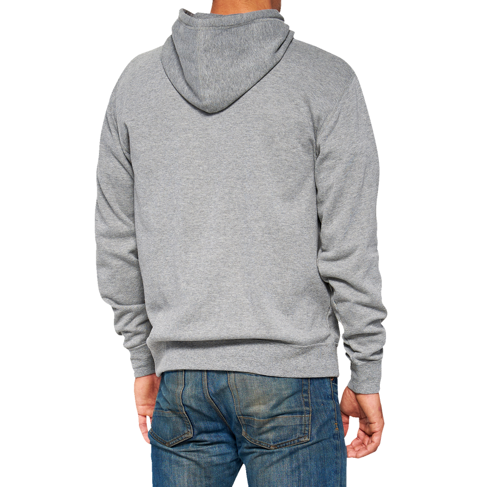 100% Icon Pullover Hoodie - Gray - Medium 20029-00016