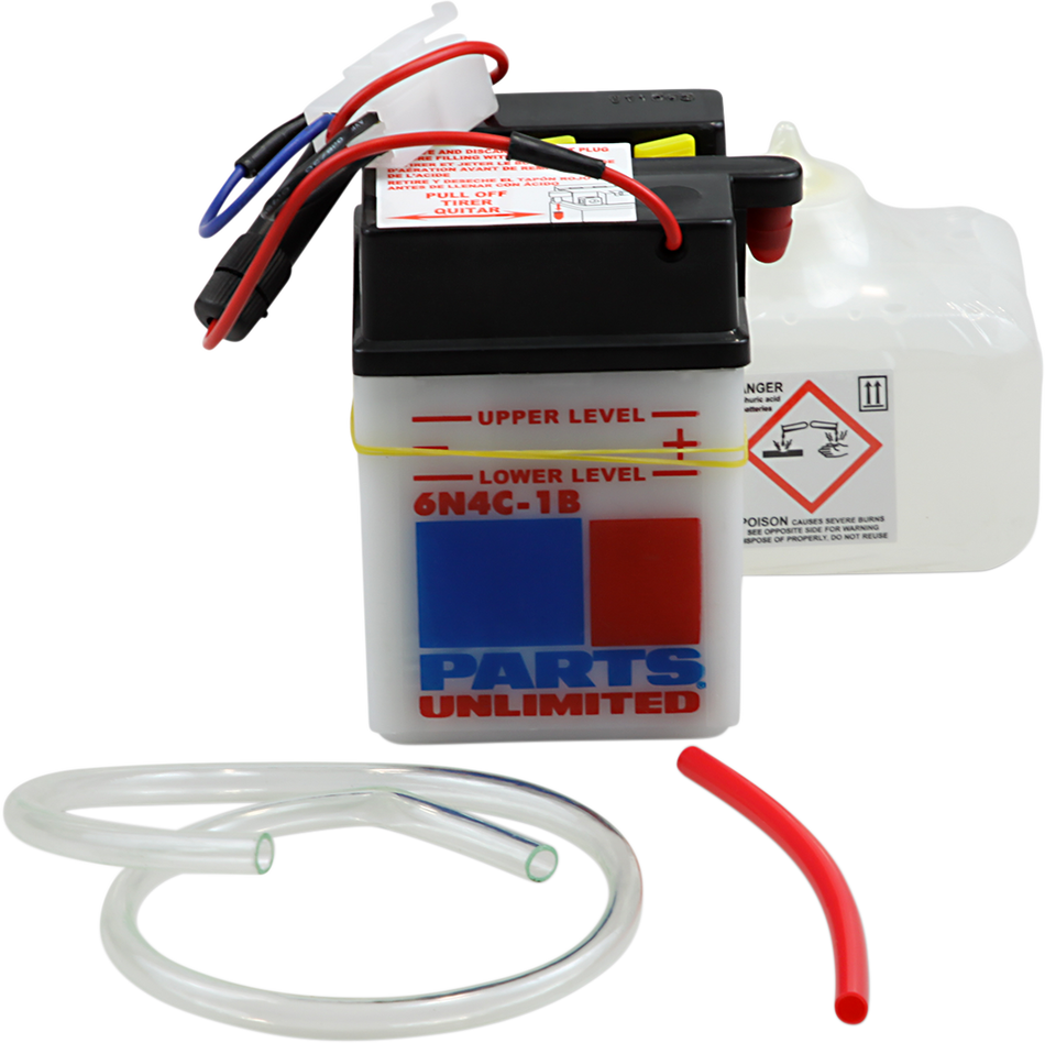 Parts Unlimited Battery - 6n4c-1b 6n4c-1b-Fp