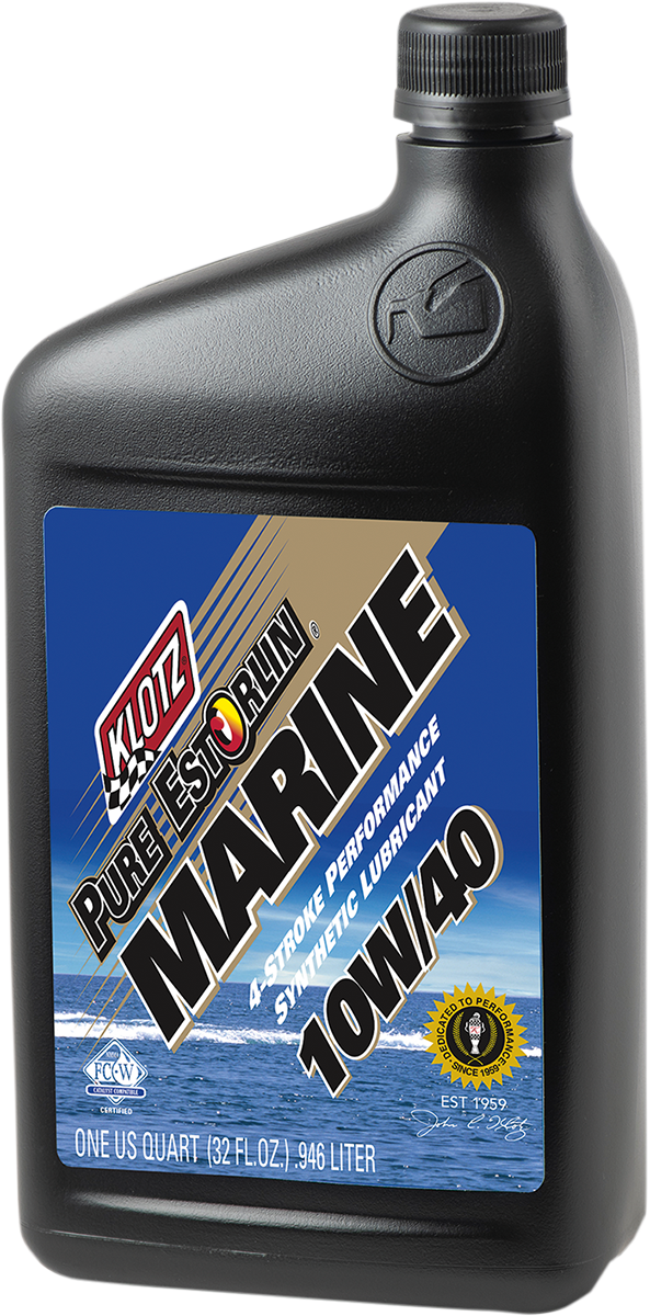 KLOTZ OIL Marine 4-Stroke Engine Oil - 10W-40 - 1 U.S. quart KE-334