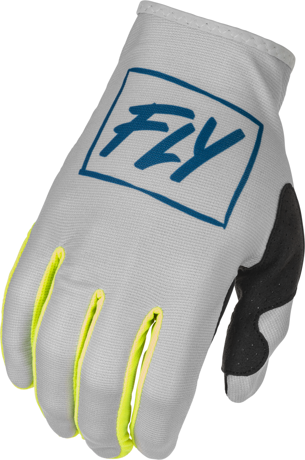 FLY RACING Lite Gloves Grey/Teal/Hi-Vis Sm 375-711S