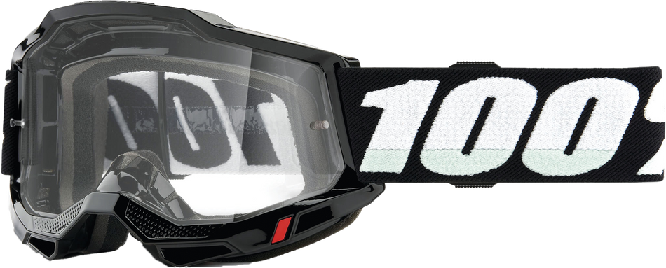 100% Accuri 2 Goggle Black Clear Lens 50013-00001