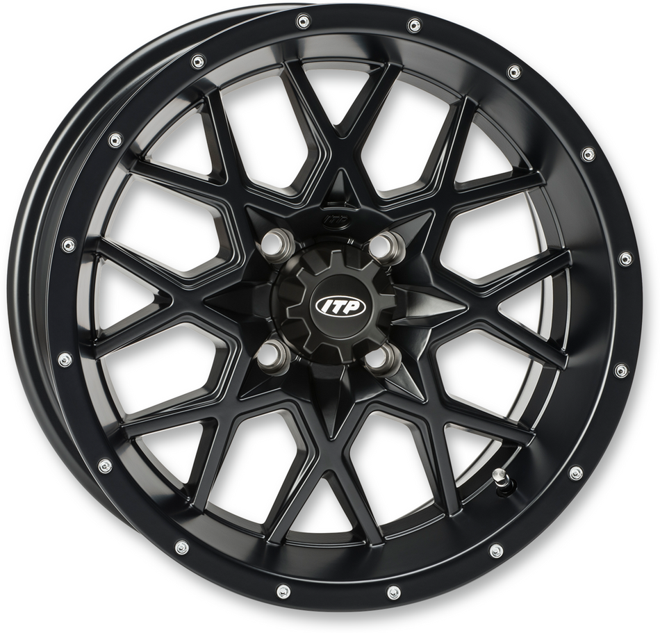 ITP Wheel - Hurricane - Front/Rear - Black - 15x7 - 4/110 - 5+2 1528643536B