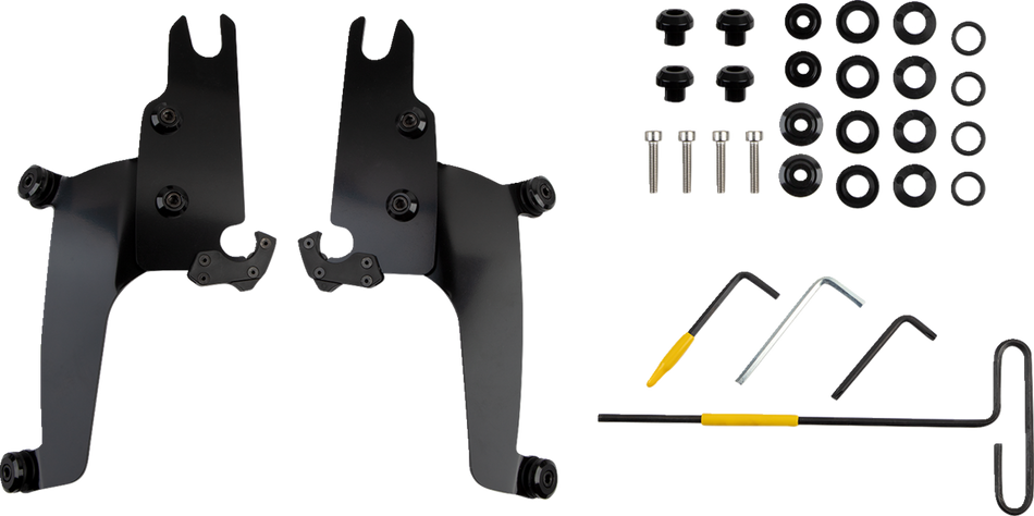 MEMPHIS SHADES Sportshield Mounting Kit - Black - Chief Bobber MEB2070