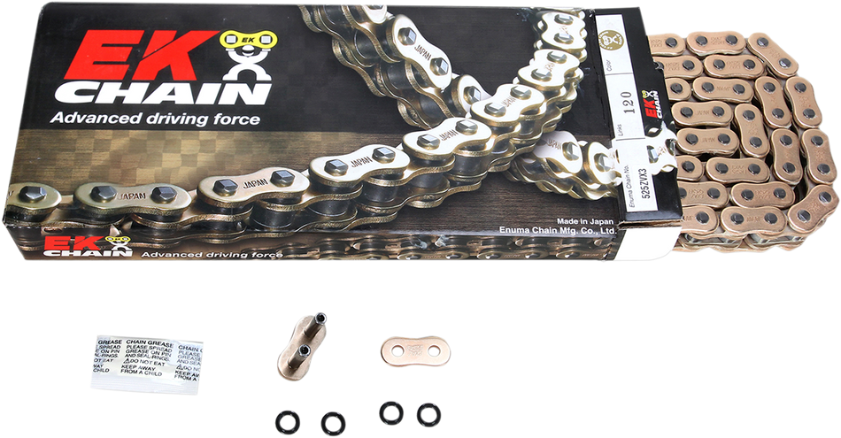 EK 525 ZVX3 - Sportbike Chain - 120 Links - Gold 525ZVX3-120G