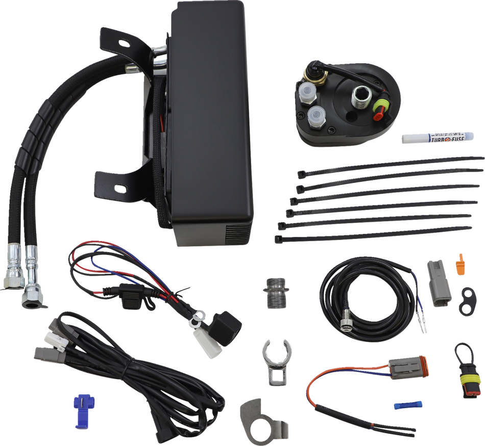 ULTRACOOL Oil Cooler Kit - Flat Black RF-1F