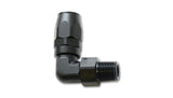 Vibrant Male NPT 90 Degree Hose End Fitting -8AN - 3/8 NPT 26904