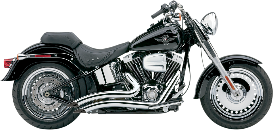 COBRA Speedster Swept Short Exhaust - Chrome - '86-'06 Softail 6223