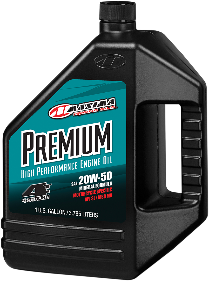 MAXIMA RACING OIL Premium High Performance Mineral 4T Engine Oil - 20W-50 - 1 U.S. gal. 359128