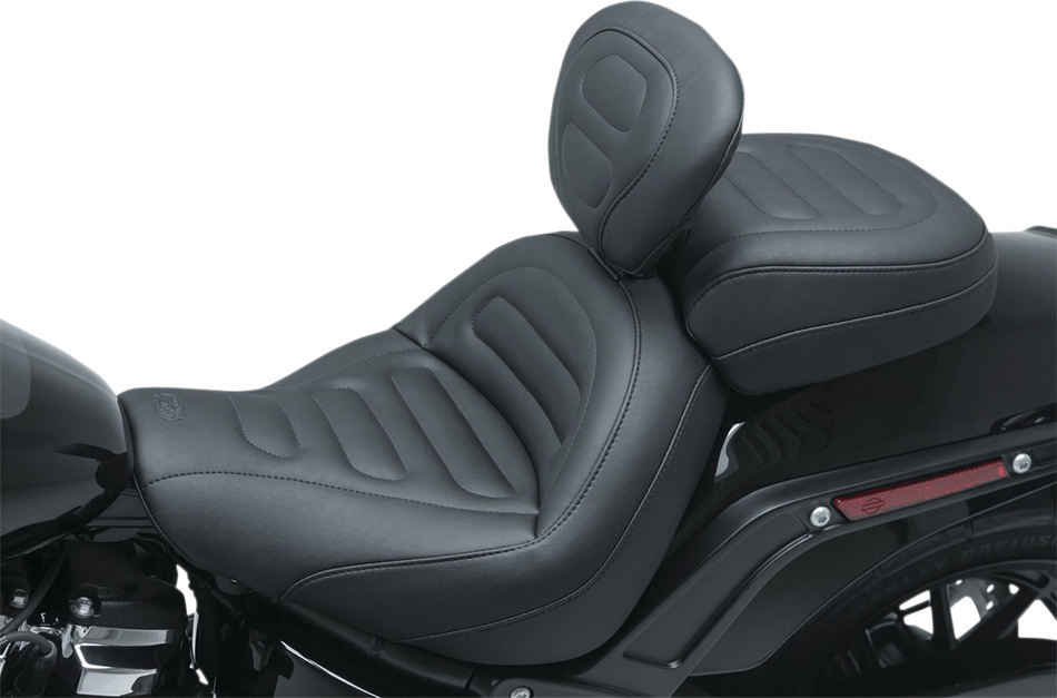 MUSTANG Passenger Touring Seat - Black - Trapezoid Stitch - FXFB/FXFBS 79335