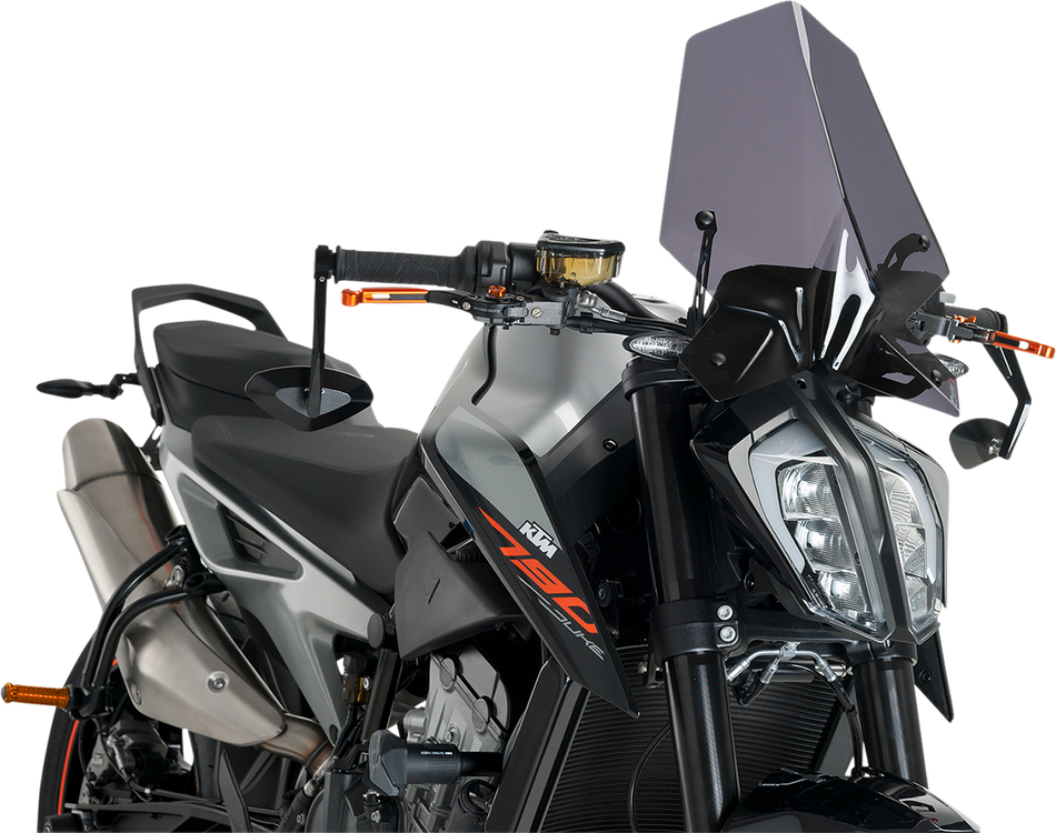 PUIG HI-TECH PARTS New Generation Windscreen - Dark Smoke - KTM 9668F