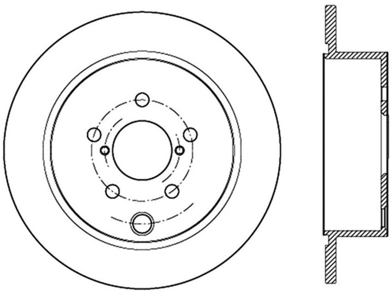 StopTech Slotted Sport Brake Rotor 126.47033SL