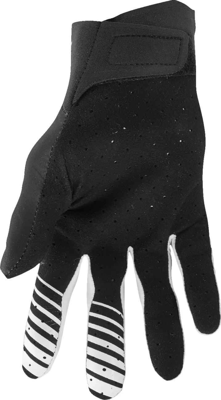 Guantes THOR Agile - Sólidos - Negro/Blanco - Grandes 3330-7672 