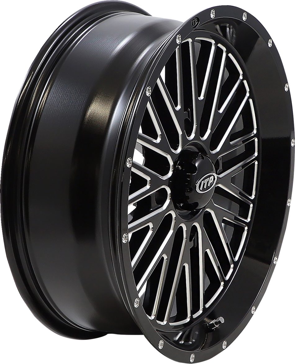 ITP Wheel - Momentum - Front/Rear - Black/Milled - 18x6.5 - 4/156 - 4+2.5 (+10 mm) 1822743731B