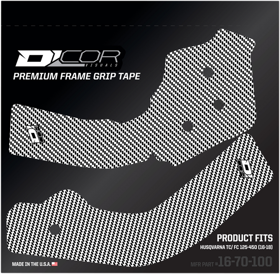 D'COR VISUALS Frame Grip Tape - White - Husqvarna 16-70-100