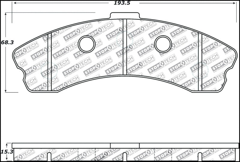 StopTech Performance 06-09 Chevrolet Corvette Z06 Front Brake Pads 309.1185