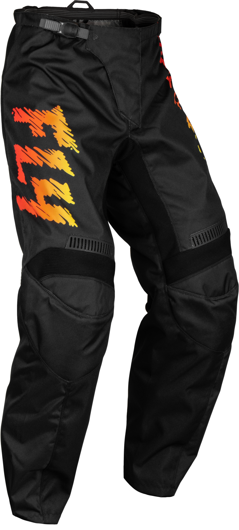 FLY RACING Youth F-16 Pants Black/Yellow/Orange Sz 18 377-23118