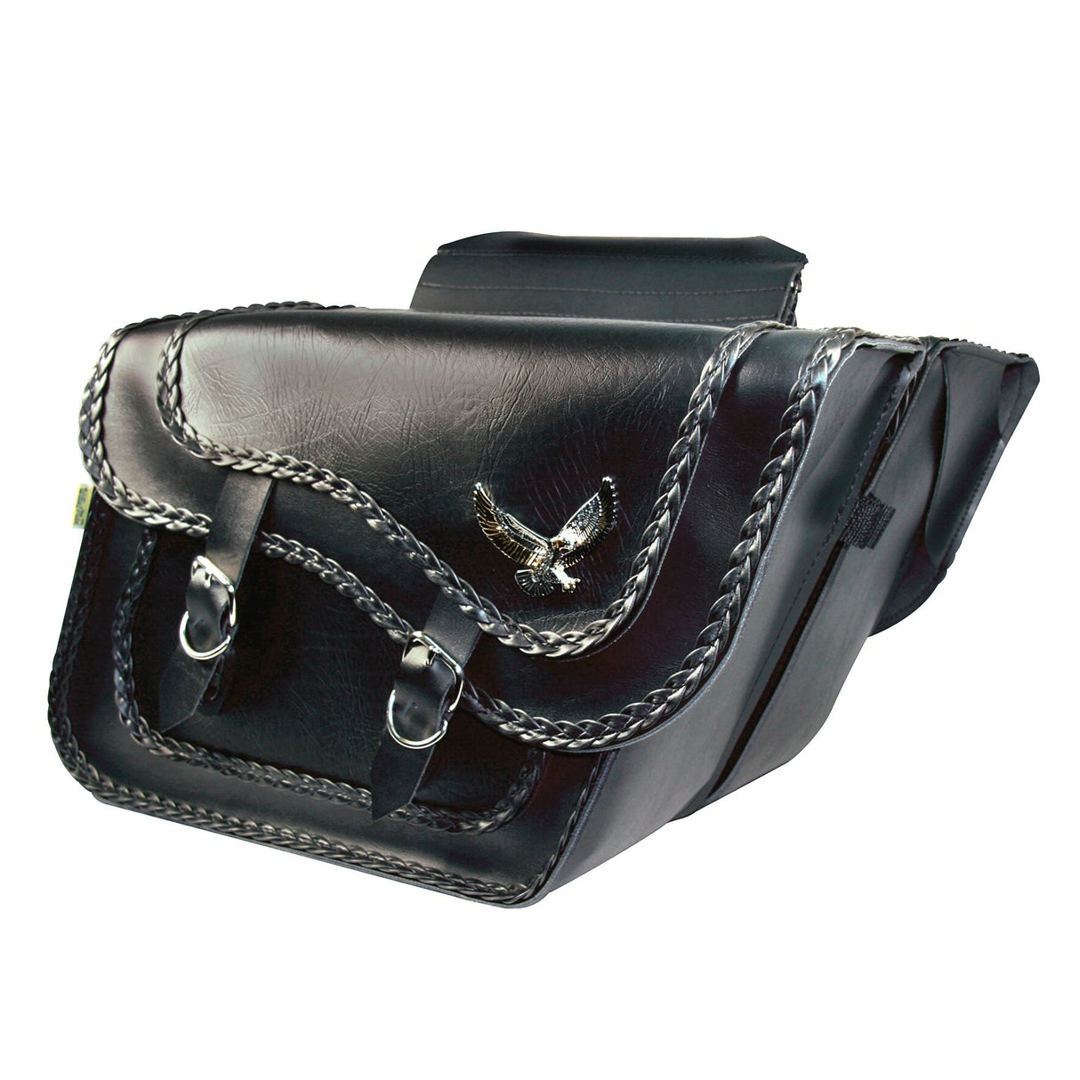 WILLIE & MAX Saddlebag Super Slant Black Magic 16"X11"X6.5" 58736-20