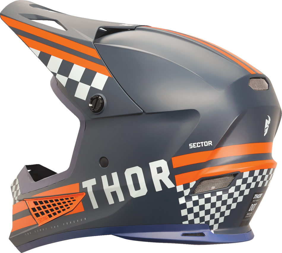 THOR Sector 2 Helmet - Combat - Midnight/Orange - 2XL 0110-8142