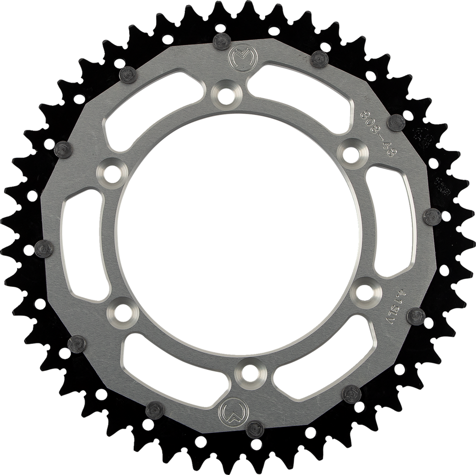 MOOSE RACING Dual Sprocket - Silver - 48 Tooth 1210-808-48-11X