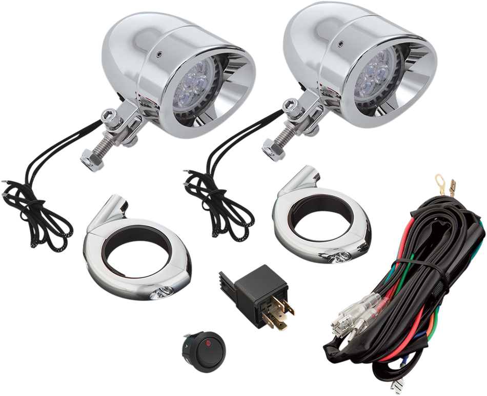 SHOW CHROME 2 3/8" LED Driving Light Kit 55-364L