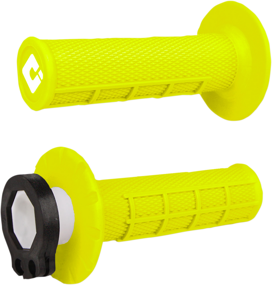 ODI Grips - MX - Half Waffle - Fluorescent Yellow H36HWY