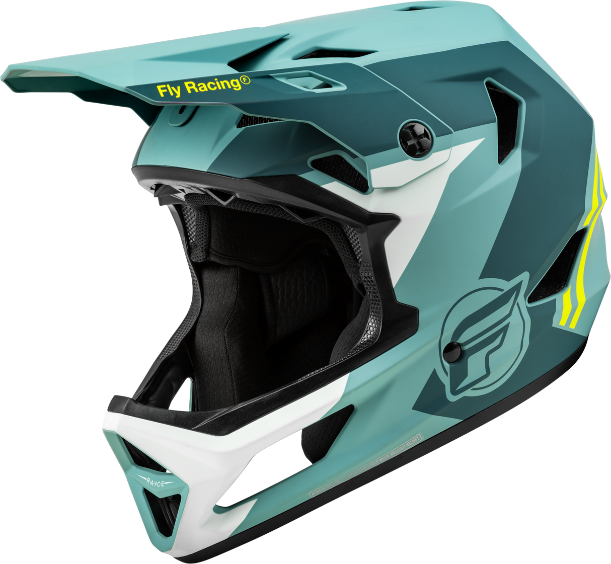 FLY RACING Rayce Helmet Matte Blue Stone/Hi-Vis Sm 73-3610S