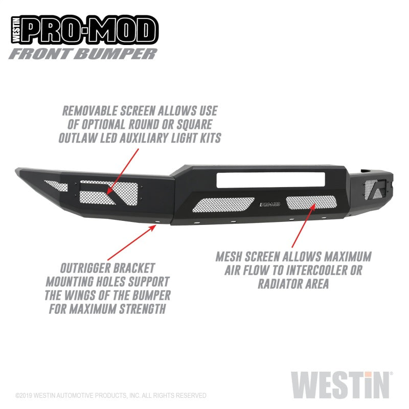 Westin 15-20 Chevrolet Colorado Pro-Mod Front Bumper 58-41055