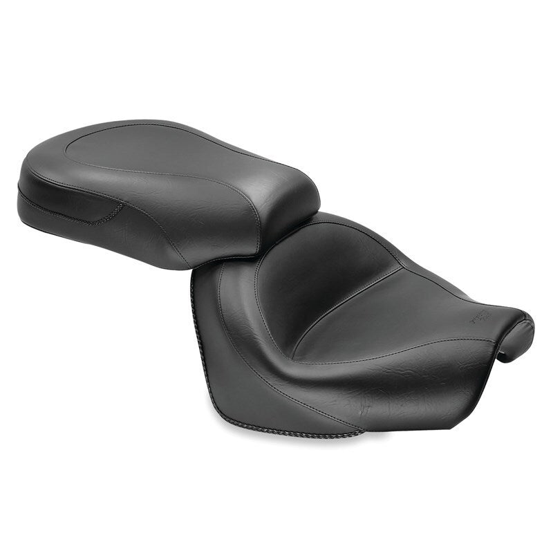 Mustang 09-17 Yamaha V-Star 950, 950 Tourer Standard Touring 2PC Seat - Black 76071