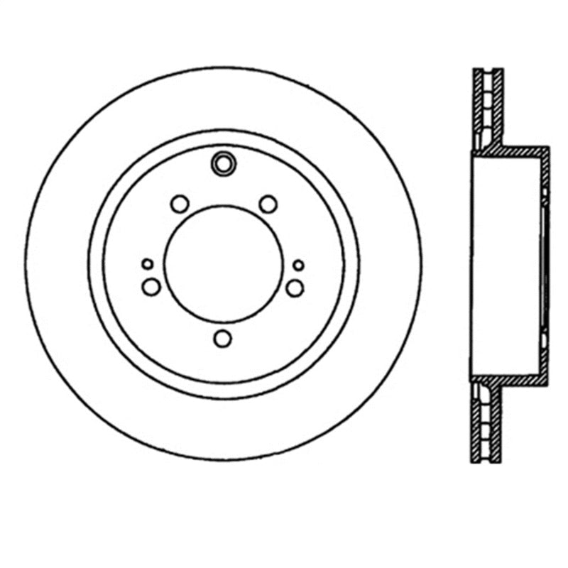 StopTech Power Slot 03-06 Evo 8 & 9 Slotted Left Rear Rotor 126.46065SL